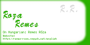 roza remes business card