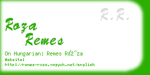 roza remes business card